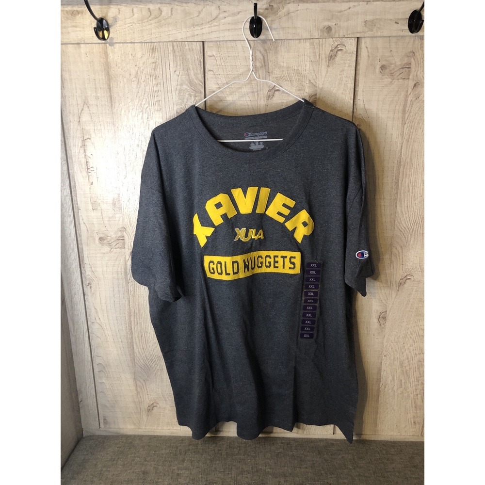 Champion Mens T Shirt Size 2XL XXL Louisiana Gold Nuggets Short Sleeves